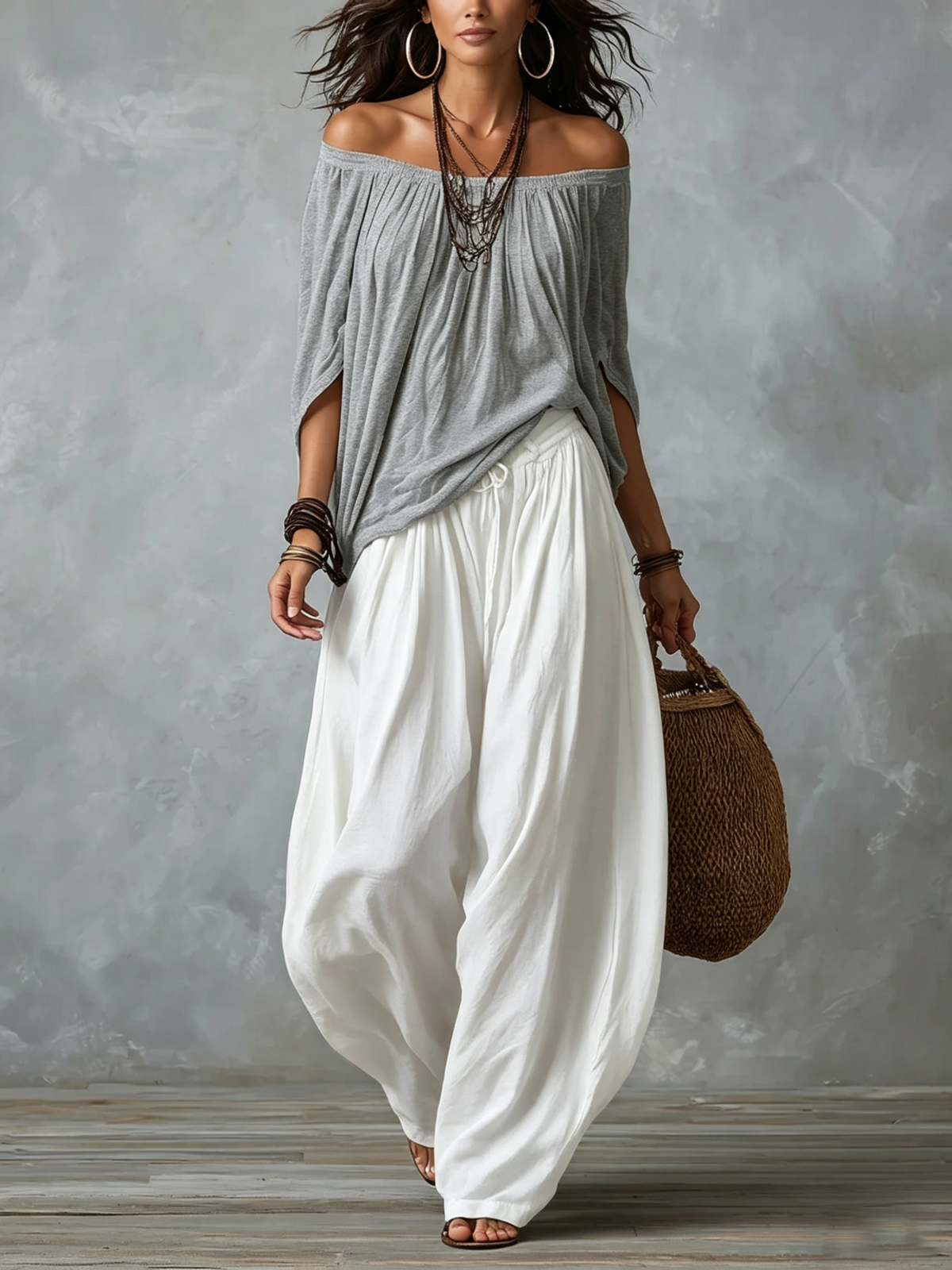 Conjunto Isabella con pantalón acampanado