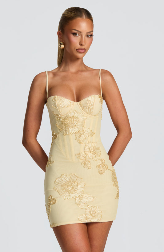 Vestido Mini Nefertiti limón