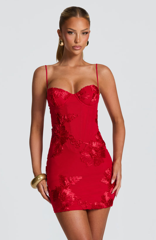 Vestido Mini Nefertiti Rojo